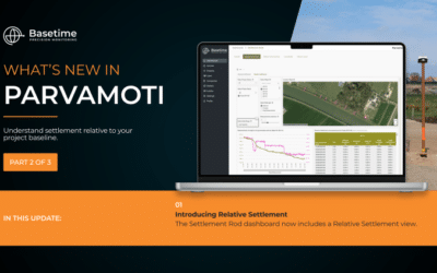 What’s new in Parvamoti? – Part 2 of 3: Understand settlement relative to your project baseline